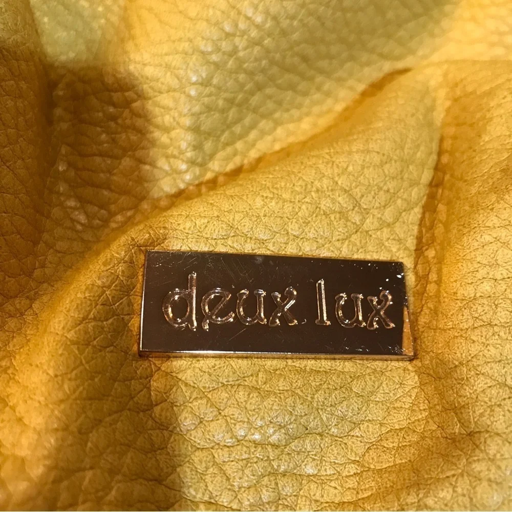 ❌❌NOT FOR SALE❌❌▪️deux lux Unique Yellow Hobo Bag
